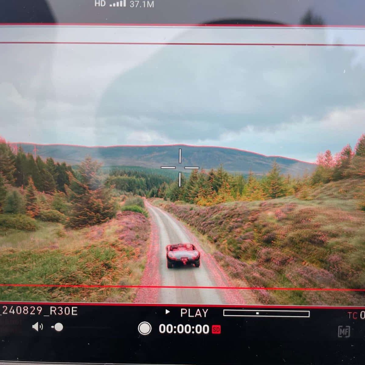 Drone Car Tracking Shots Scotland