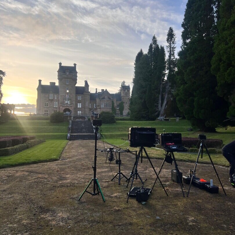 Drone Shots Traitors Castle Scotland