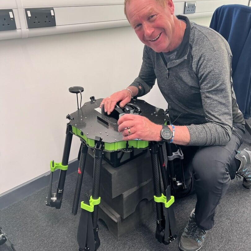 Coleg Llysfasi Autonomous Terrain Following AI Weed Detection and Treatment Drone