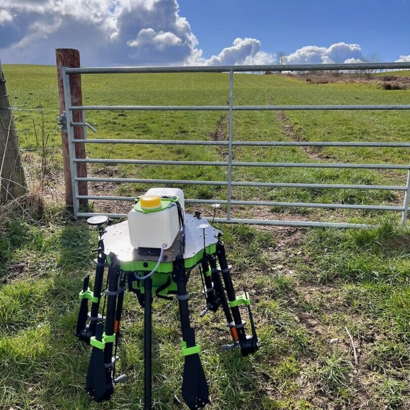 Coleg Llysfasi Autonomous Terrain Following AI Weed Detection and Treatment Drone