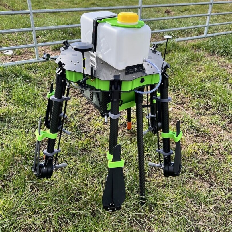 Autonomous Terrain Following AI Weed Detection and Treatment Drone