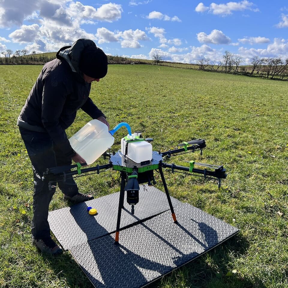 Aerialworx Agri-Tech Cymru AI Weed Detection and Treatment Drone