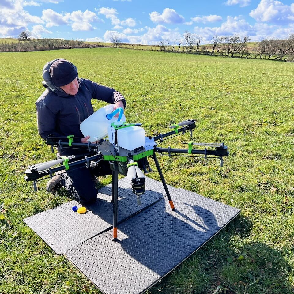 Aerialworx Agri-Tech Wales AI Weed Detection and Treatment Drone